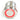 Vandal Resistant Illuminated Momentary Switch - Silver - 22/19mm - Red Ring