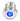 Vandal Resistant Illuminated Momentary Switch - Silver - 22/19mm -  Blue Dot